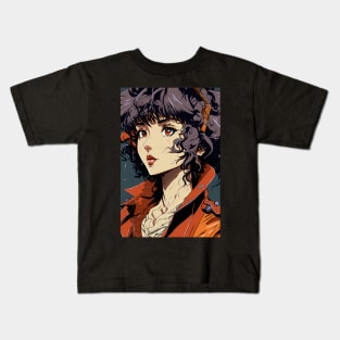 Anime Girl Alienist Mechanic Cyberpunk Kids T-Shirt